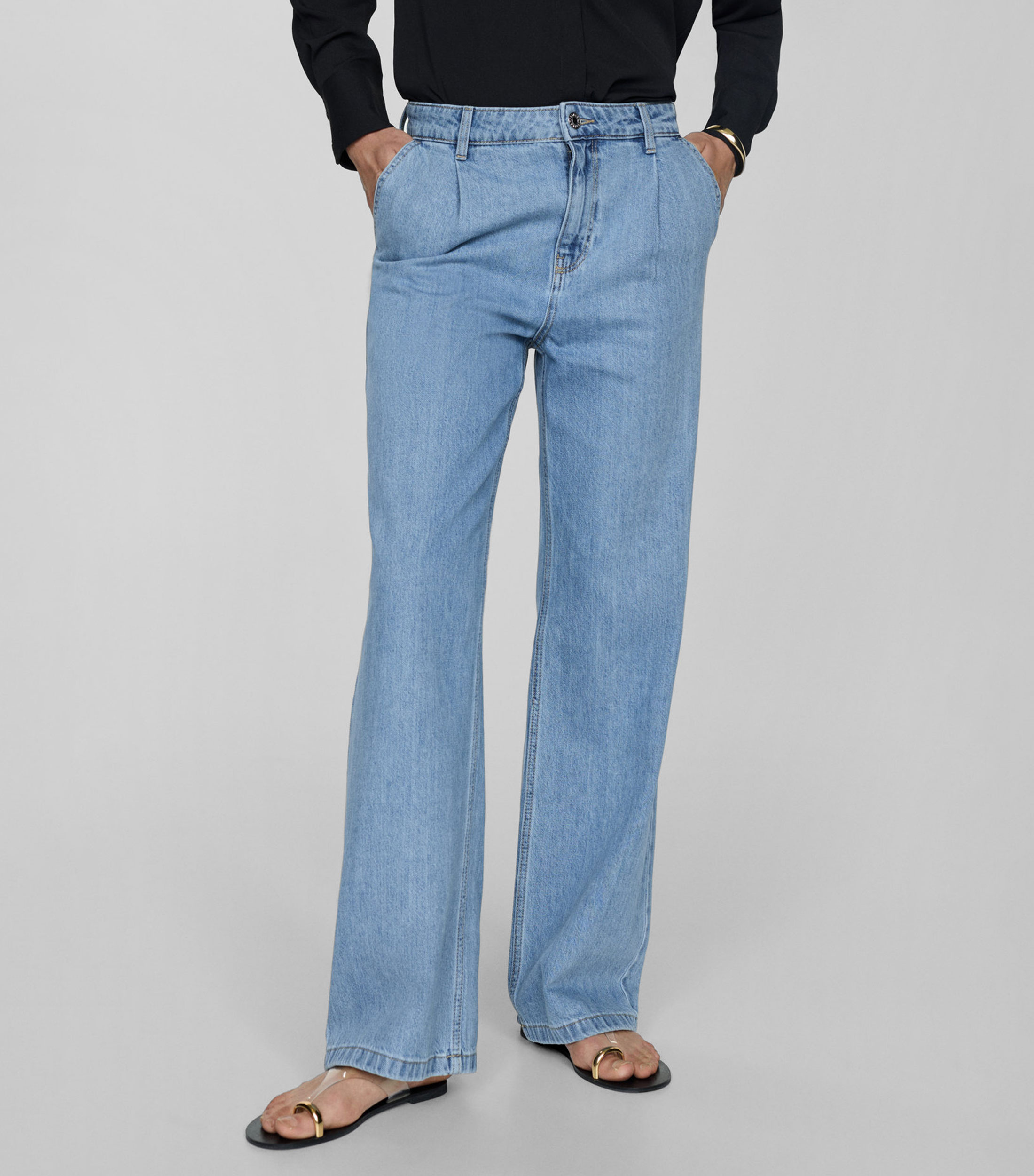 Mango Jeans recto con pinzas Mujer El Palacio de Hierro